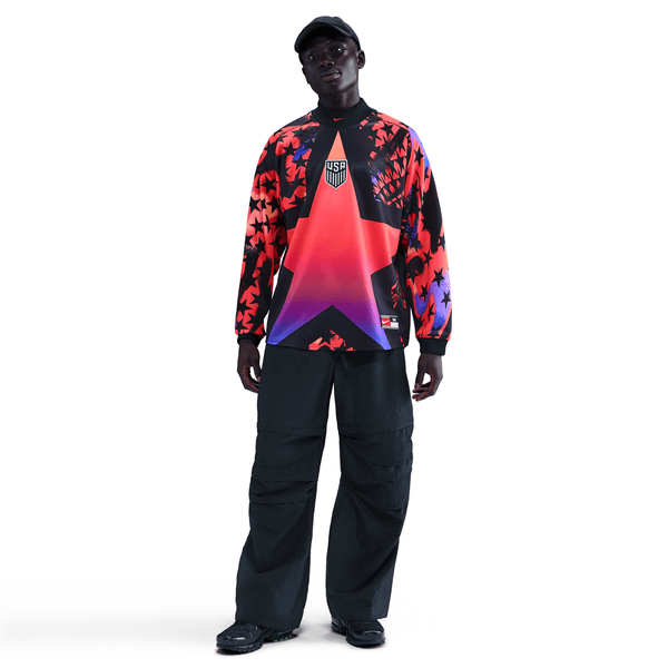 mens nike au goalkeeper shirt (black/bright crimson)