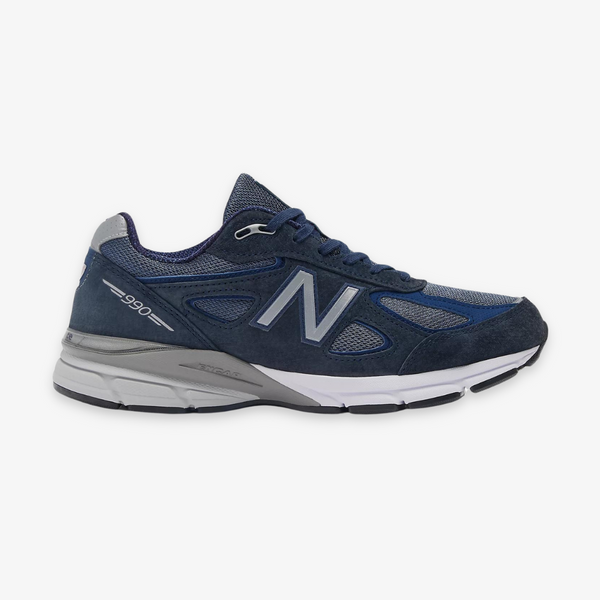 mens new balance made in the usa 990v4 core (navy/silver)