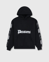 mens pleasures angel demon hoodie (black)