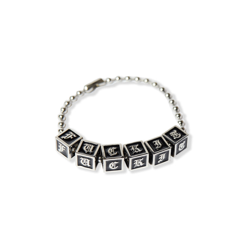 huf blocks bracelet (silver)