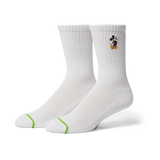 huf x disney classic mickey mouse crew sock (white)