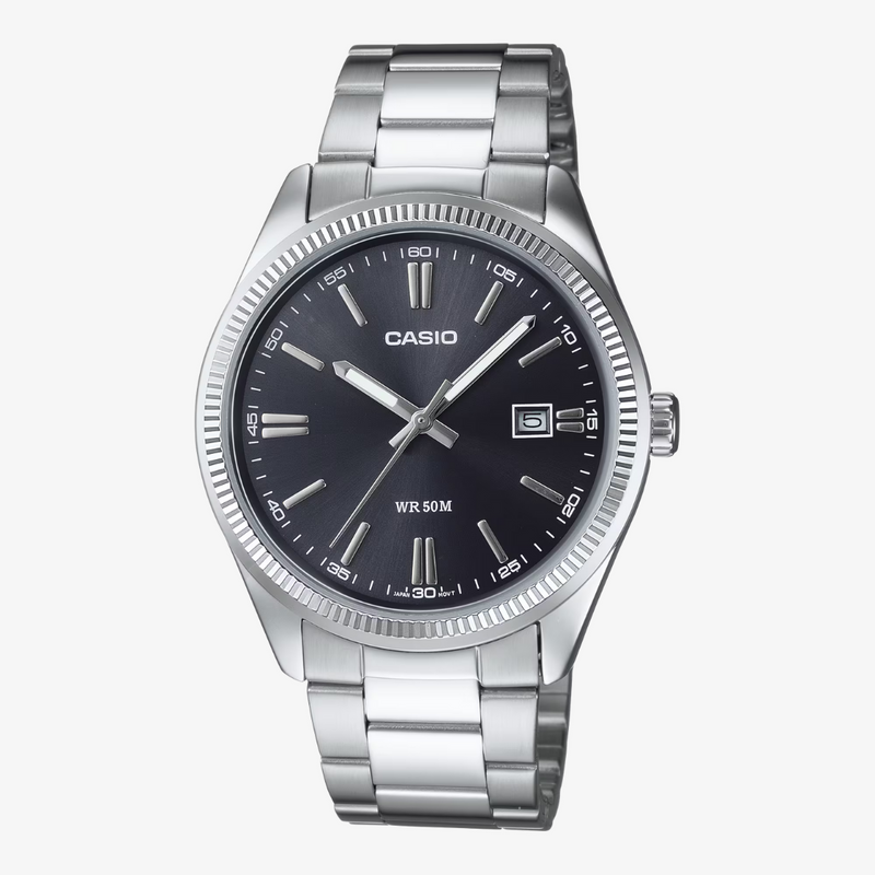casio vintage analog watch (silver)