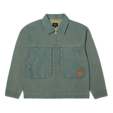 mens huf dresden denim work jacket (indigo earth)