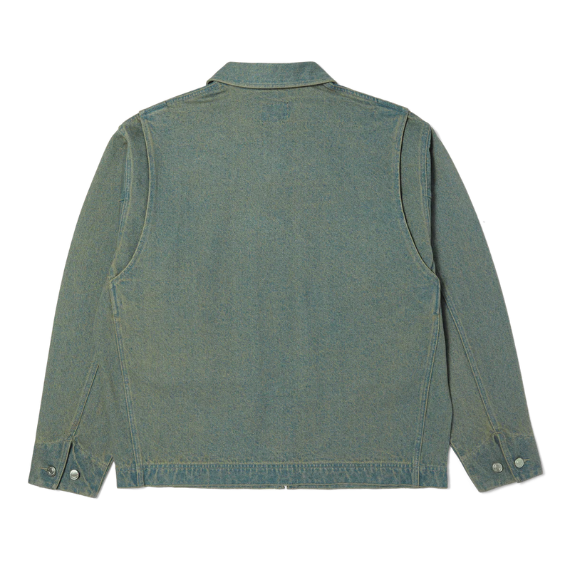 mens huf dresden denim work jacket (indigo earth)