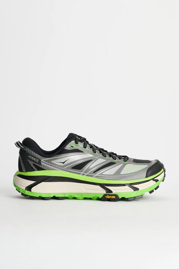 mens hoka mafate speed 2 (black/green)