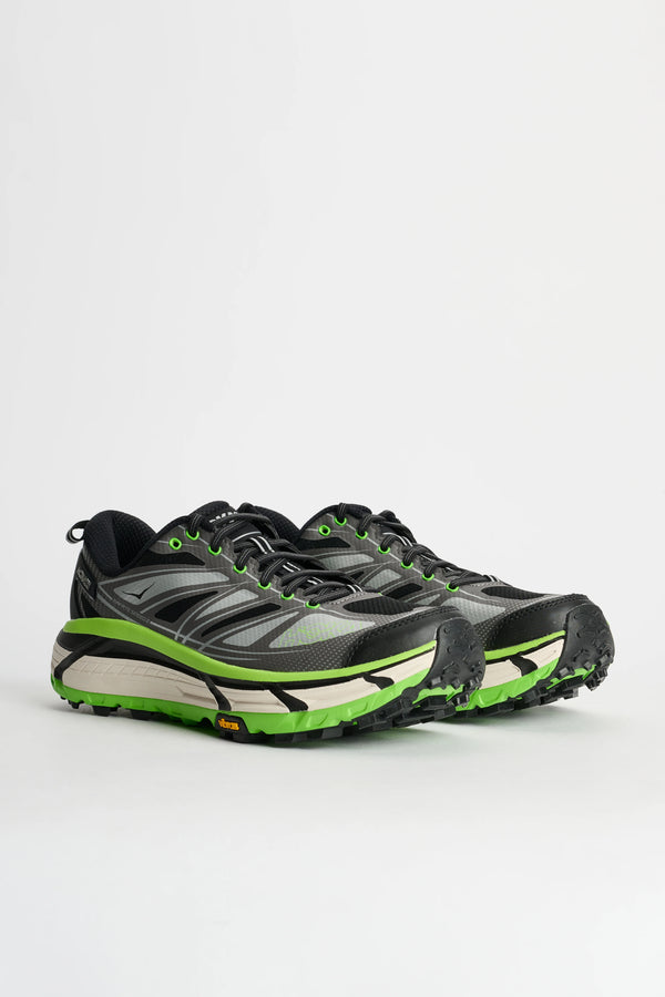 mens hoka mafate speed 2 (black/green)