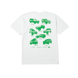 mens huf generations s/s tee (white/green)