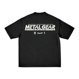 mens huf x metal gear solid mgs1 s/s tee (black/red)