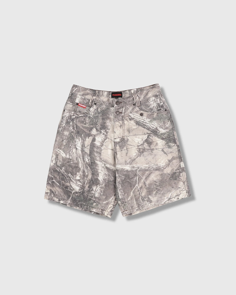 mens pleasures hunt canvas jorts (sand)