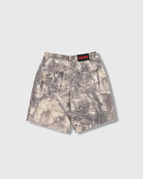 mens pleasures hunt canvas jorts (sand)