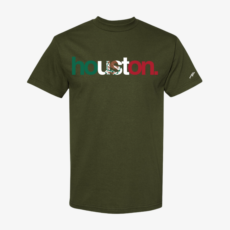 mens premiumgoods. houston. mexico s/s tee (hunter green)