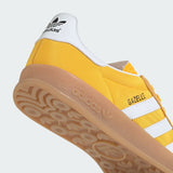 mens adidas gazelle indoor (yellow/white/gum)