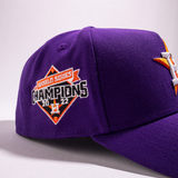 new era 9forty a-frame houston astros snapback (purple)