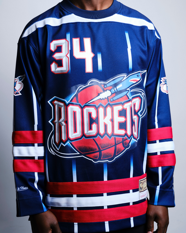 mens mitchell & ness nba maxxed out fashion jersey (houston rockets)