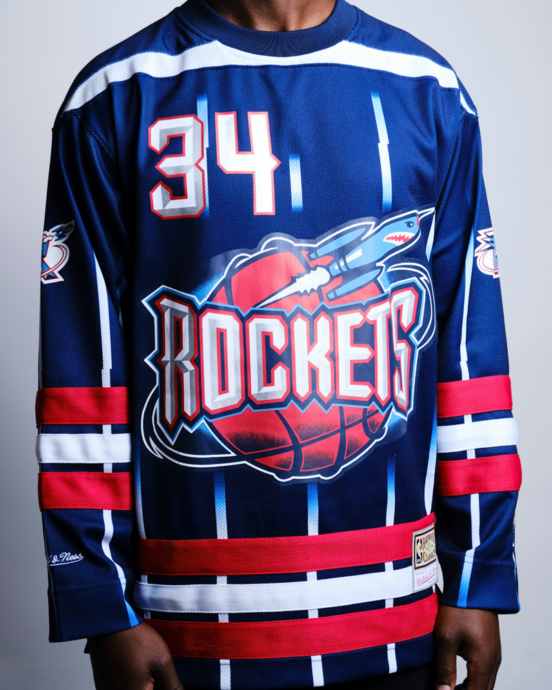 mens mitchell & ness nba maxxed out fashion jersey (houston rockets)