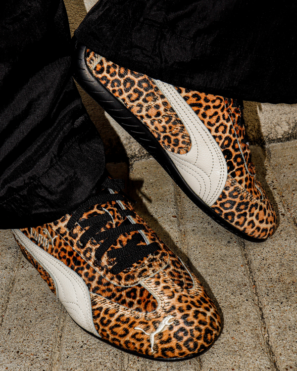 womens puma speedcat leopard (puma black/warm white)