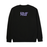 mens huf jack skellington crewneck sweatshirt (black)