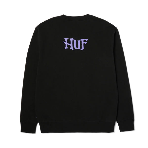 mens huf jack skellington crewneck sweatshirt (black)