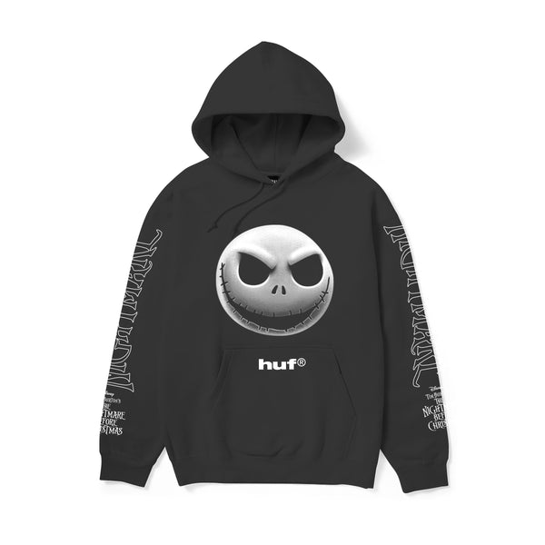 mens huf jack skellington po hoodie (black)