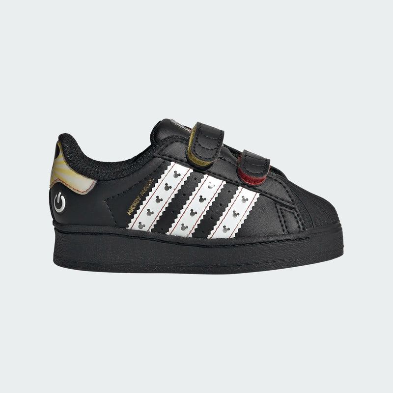 toddler adidas superstar led lights (core black/cloud white)