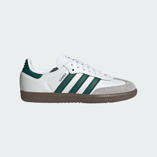 gradeschool adidas samba og (white/green)