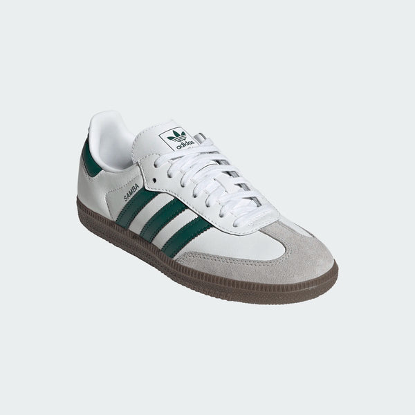 gradeschool adidas samba og (white/green)