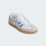 gradeschool adidas samba og (white/multi)
