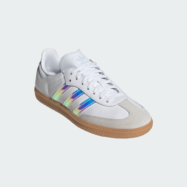 gradeschool adidas samba og (white/multi)