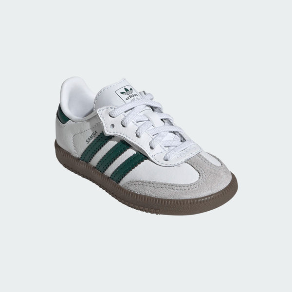 toddler adidas samba og (cloud white/collegiate green)