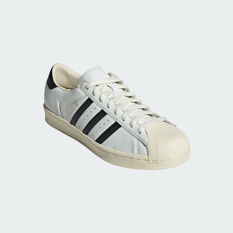 mens adidas superstar vintage (core white/core black)