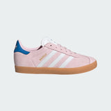 gradeschool adidas gazelle (clear pink/blue bird)