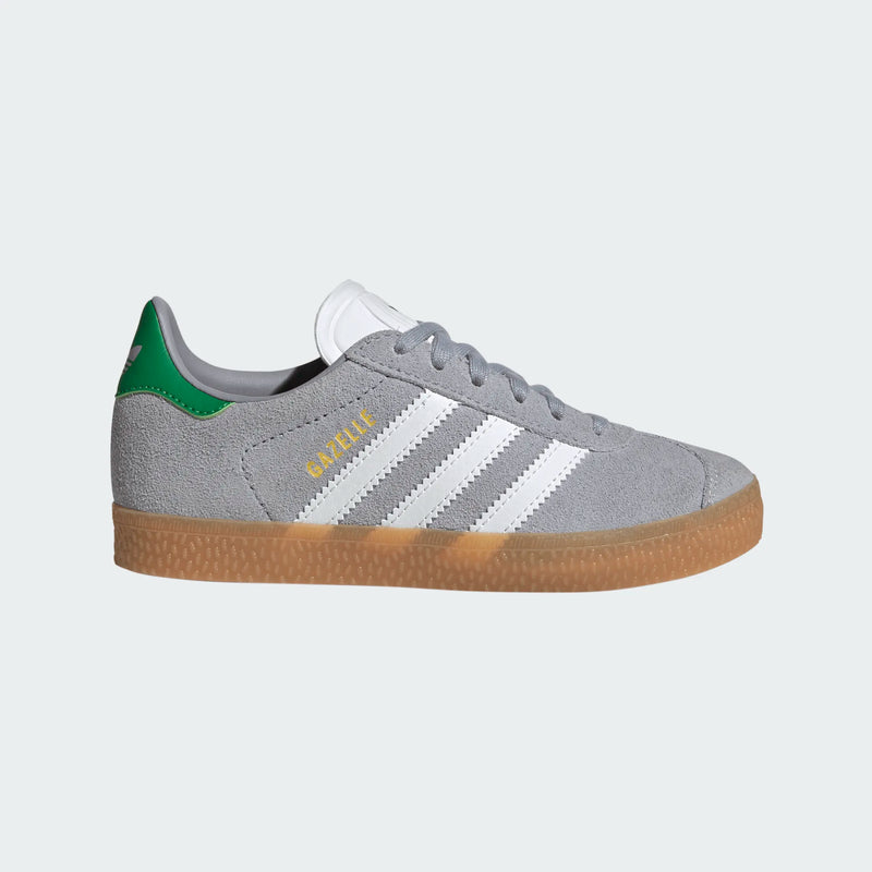 preschool adidas gazelle (grey/gum)