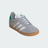 preschool adidas gazelle (grey/gum)