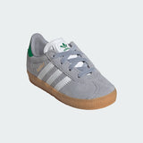 toddler adidas gazelle (grey/gum)