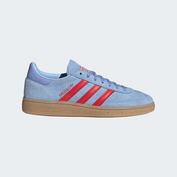 womens adidas handball spezial (glow blue/red)