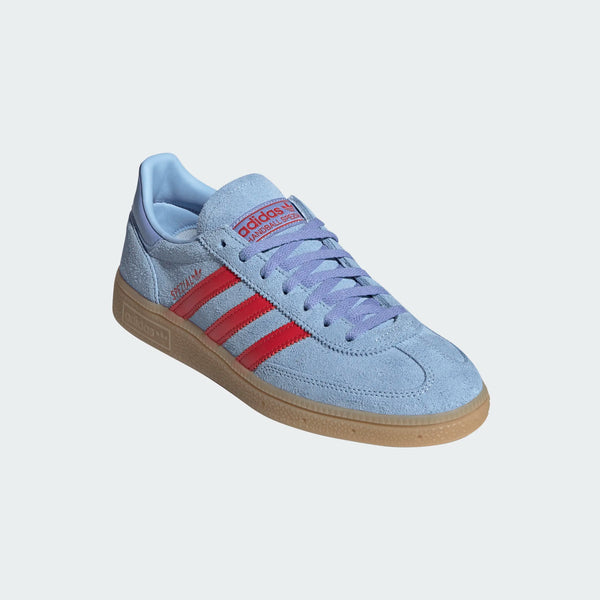 womens adidas handball spezial (glow blue/red)