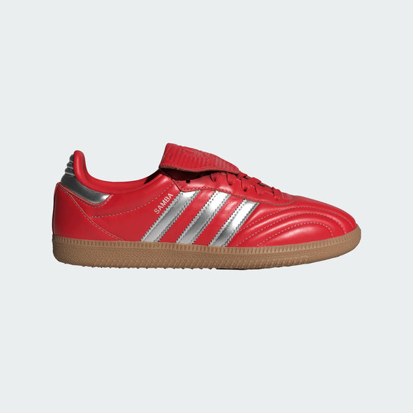 womens adidas samba lt (better scarlet/silver metallic)