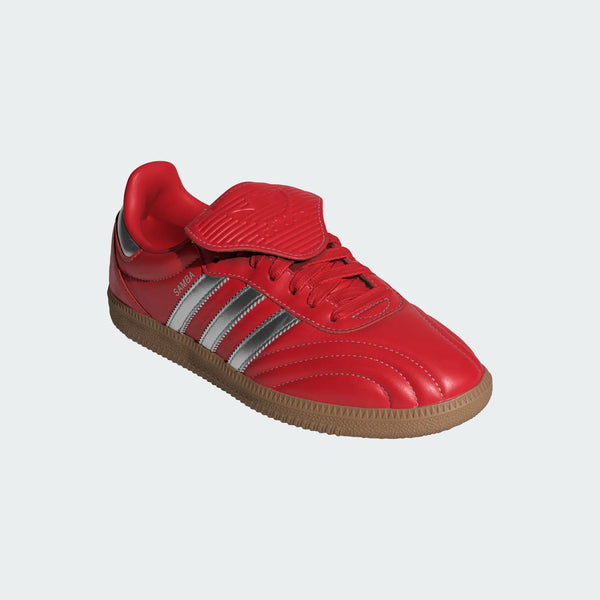 womens adidas samba lt (better scarlet/silver metallic)