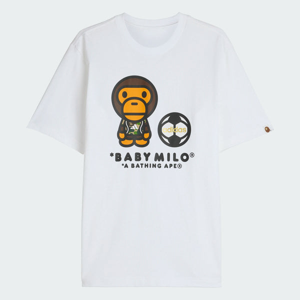 mens adidas x bape ssl milo tee (white)