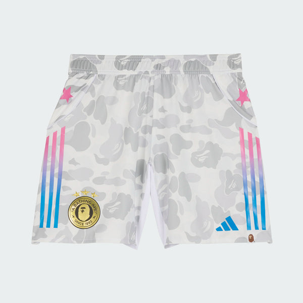 mens adidas x bape fb shorts (white)