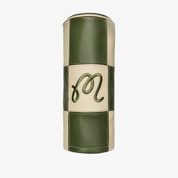 malbon barrel driver cover (cream/cypress green)