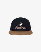 mens malbon dove snapback (black)