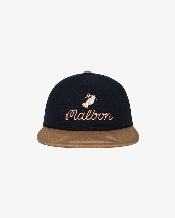 mens malbon dove snapback (black)