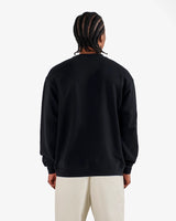 mens malbon range oxford sweatshirt (black)
