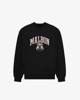 mens malbon range oxford sweatshirt (black)