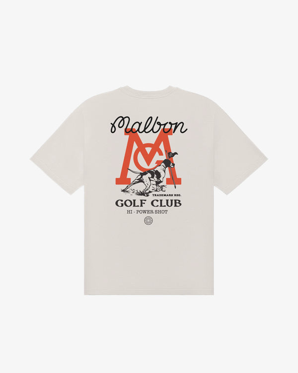 mens malbon bermuda hi power shot s/s tee (ivory)