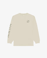 mens malbon gorse foraging l/s tee (ivory)
