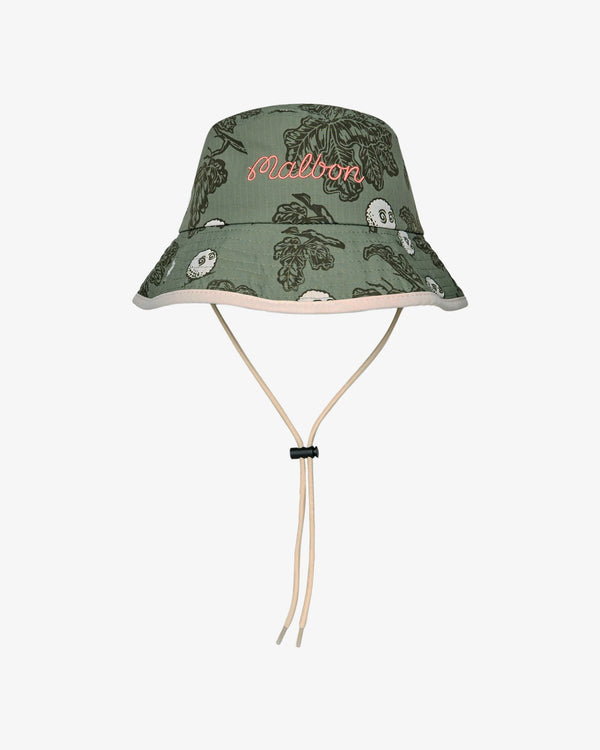 malbon foraging fairways bucket hat (poison oak)