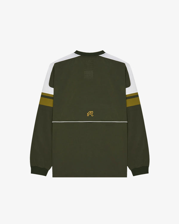 mens malbon sportiva nylon pullover (cypress green)