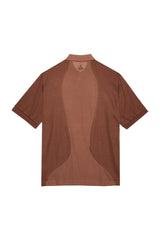 womens melody ehsani out of office knit polo (coffee)